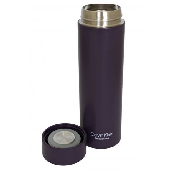 Calvin Klein Fragrances Water Bottle,Purple,Stainless Steel,Boxed,8 x 2 inch-NEW - Picture 7 of 11